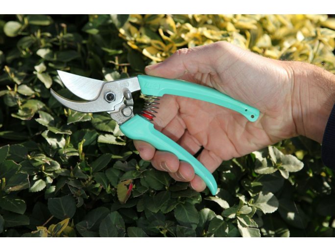 ARS 130DX-G pruning shears with green handle