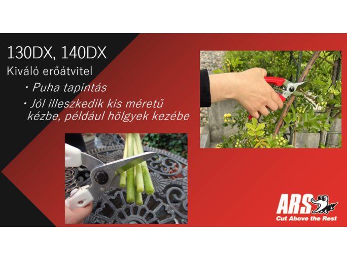 ARS 130DX-V pruning shears with purple handle