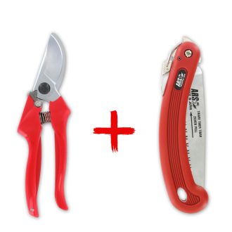 ARS FB-8 pruning shears with ARS 210DX folding saw