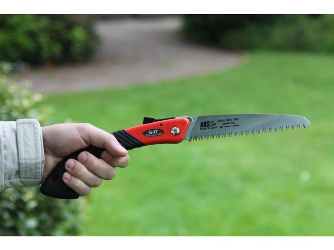 ARS G-17 Japanese pruning saw with hard chrome-plated blade