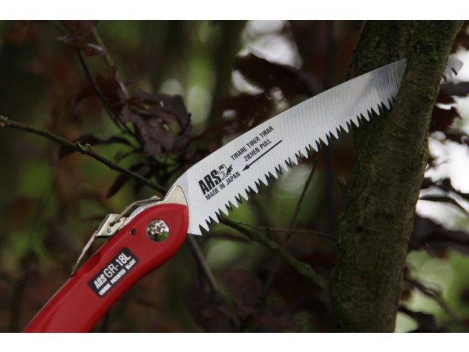 ARS GR-18L folding pruning saw with curved blade