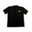 ARS black polo shirt with embroidered logo, size M