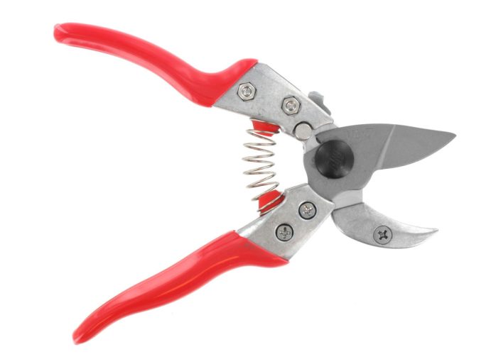 ARS VA-7Z anvil pruning shears with fluorocarbon-coated blade