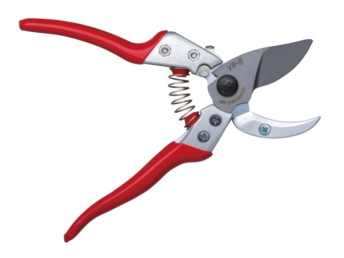 ARS VA-8Z anvil pruning shears with fluorocarbon-coated blade