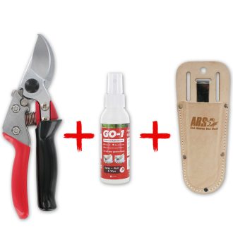 ARS VS-7XR pruning shears set with holster and blade cleaner